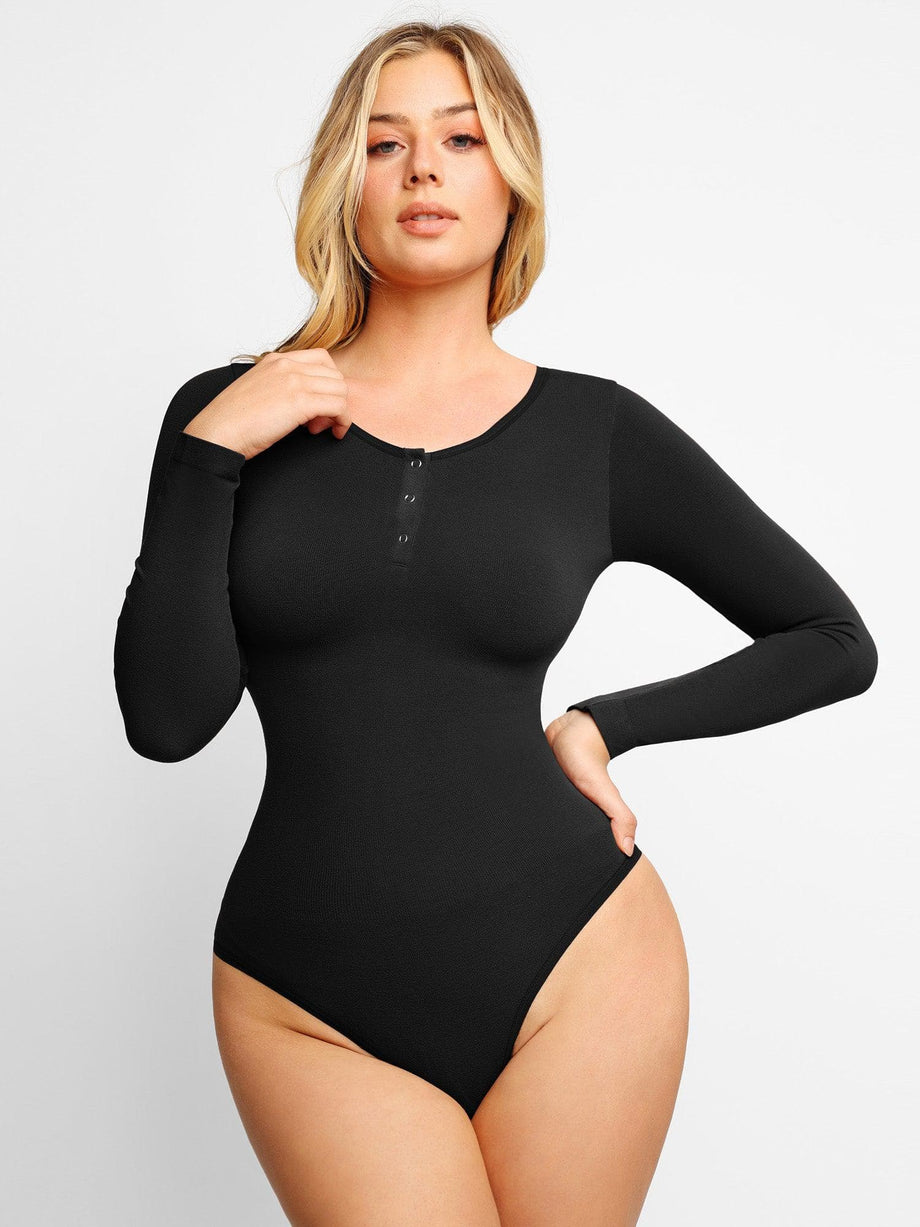 High End Seamless Long Sleeve Bodysuits Tank Top Contour Thong Sculpting Body  Shaper Tummy Control Shapewear or Women - China Jumpsuit and Lingerie price