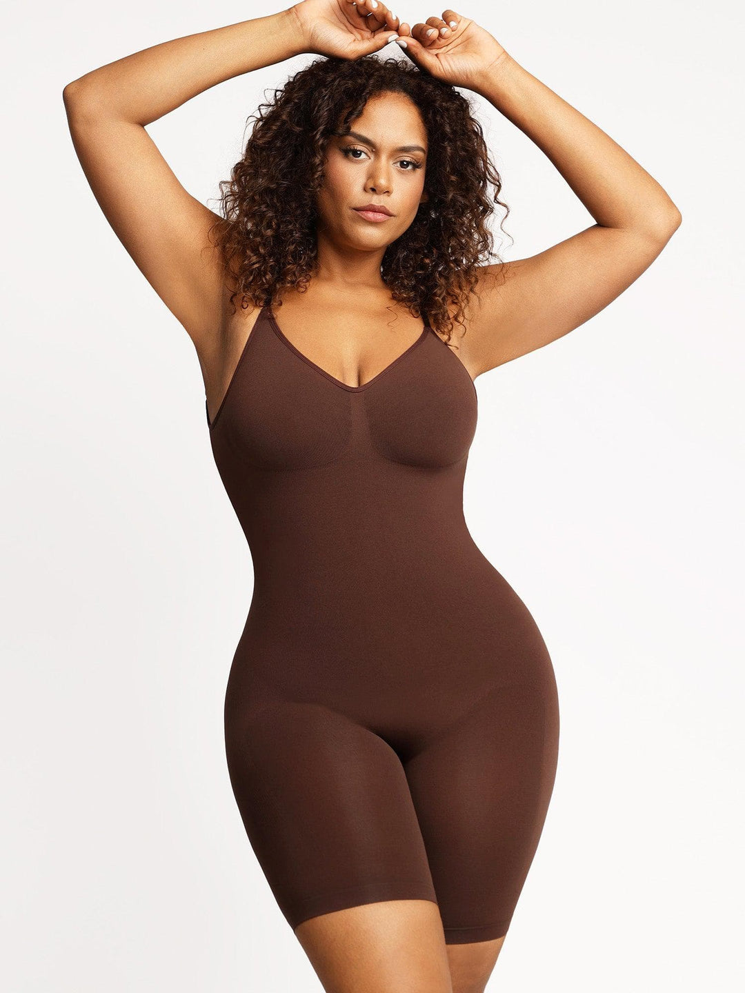 Popilush® Mid-Thigh Body Shaper Jumpsuit Full Confidence Slimming Bodysuits