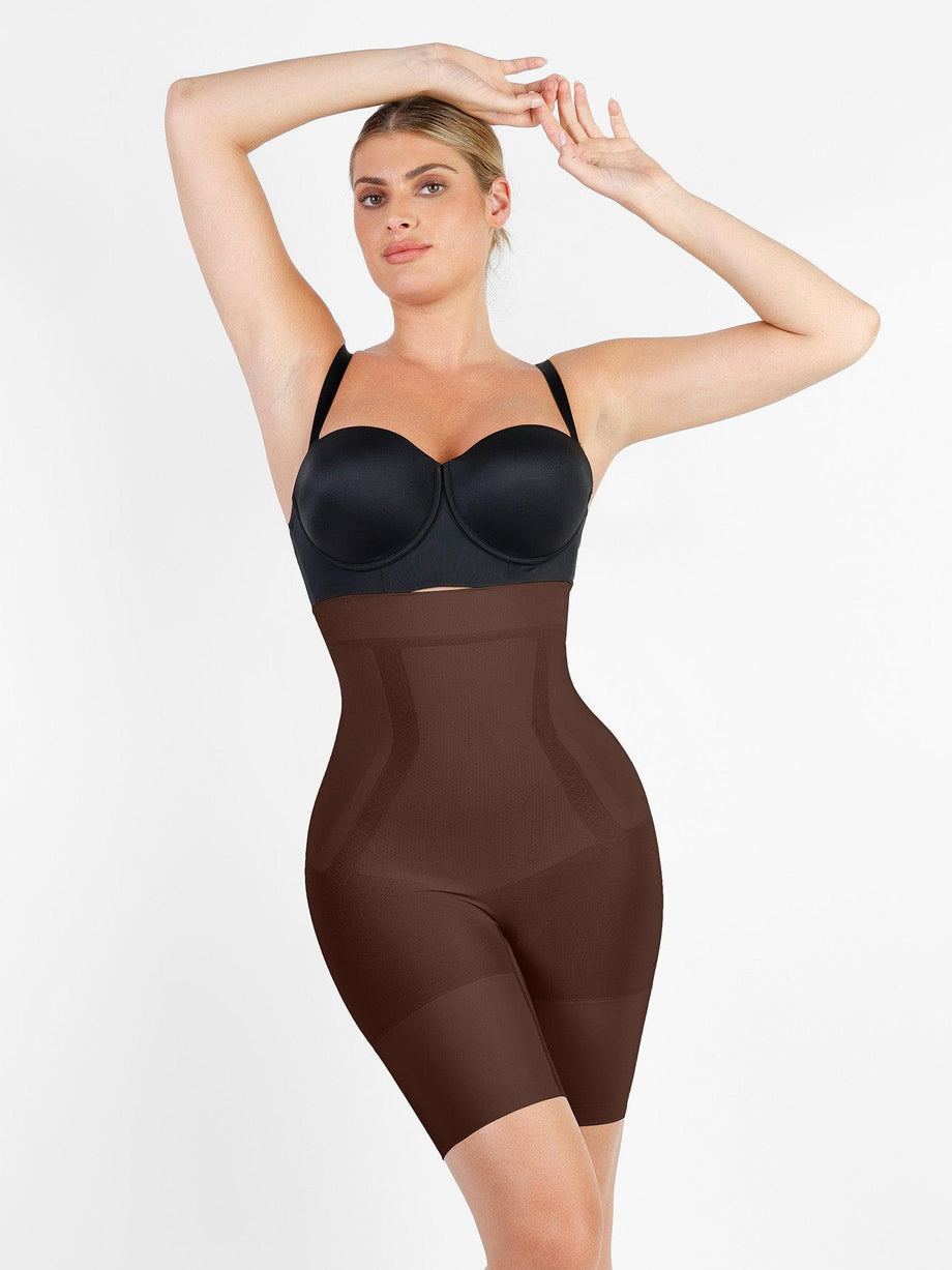 Hourglass Figure Seamless Body Shaper Shorts With High Butter