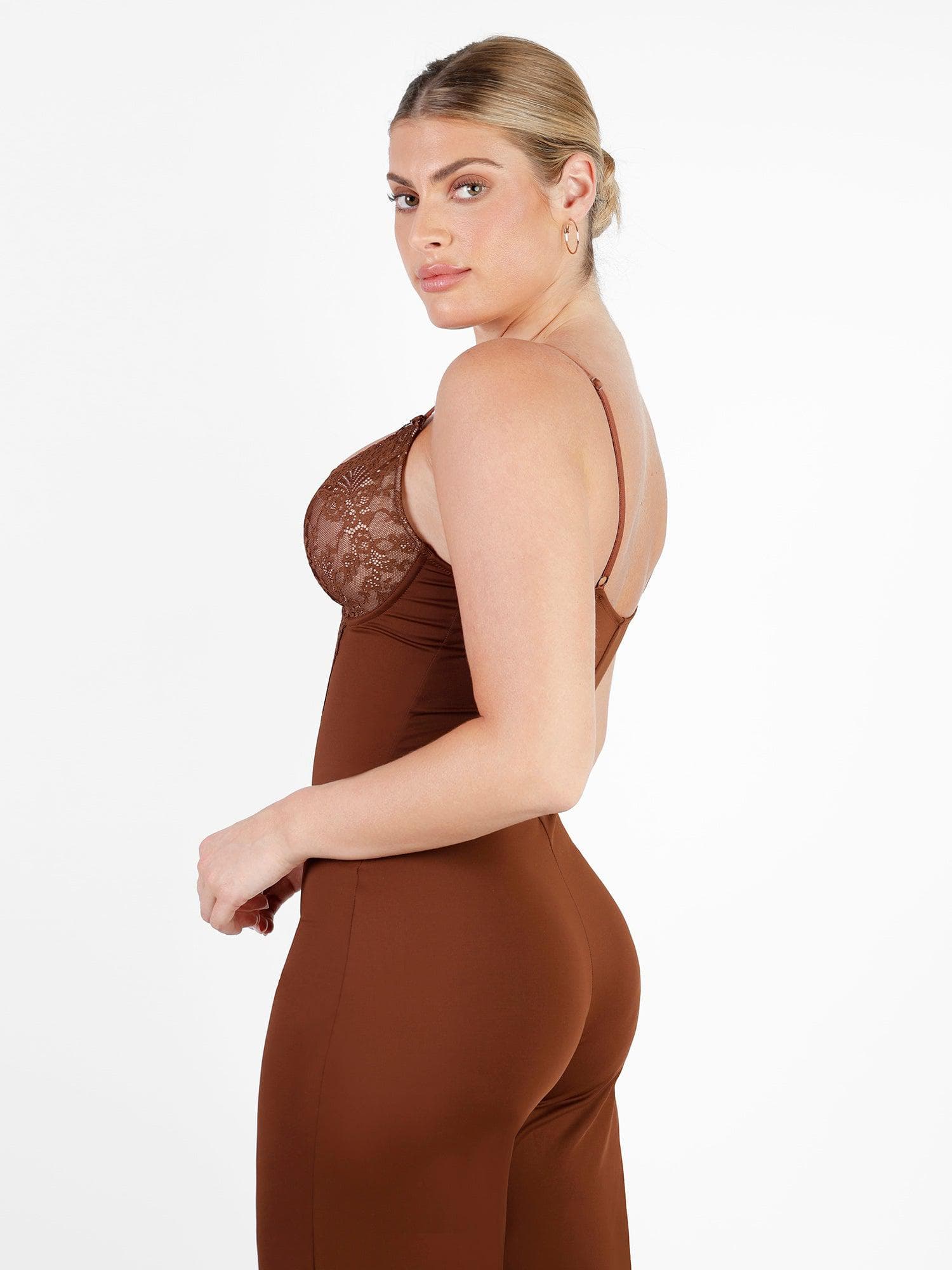 Popilush Lace Shapewear Bodysuit Women V Neck Tummy - Depop