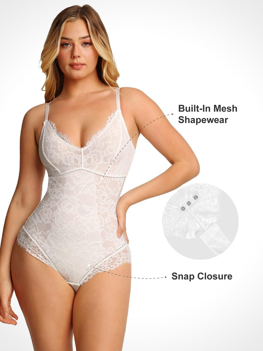 Wholesale Thong Bodysuit Cotton, Lace, Seamless, Shaping 