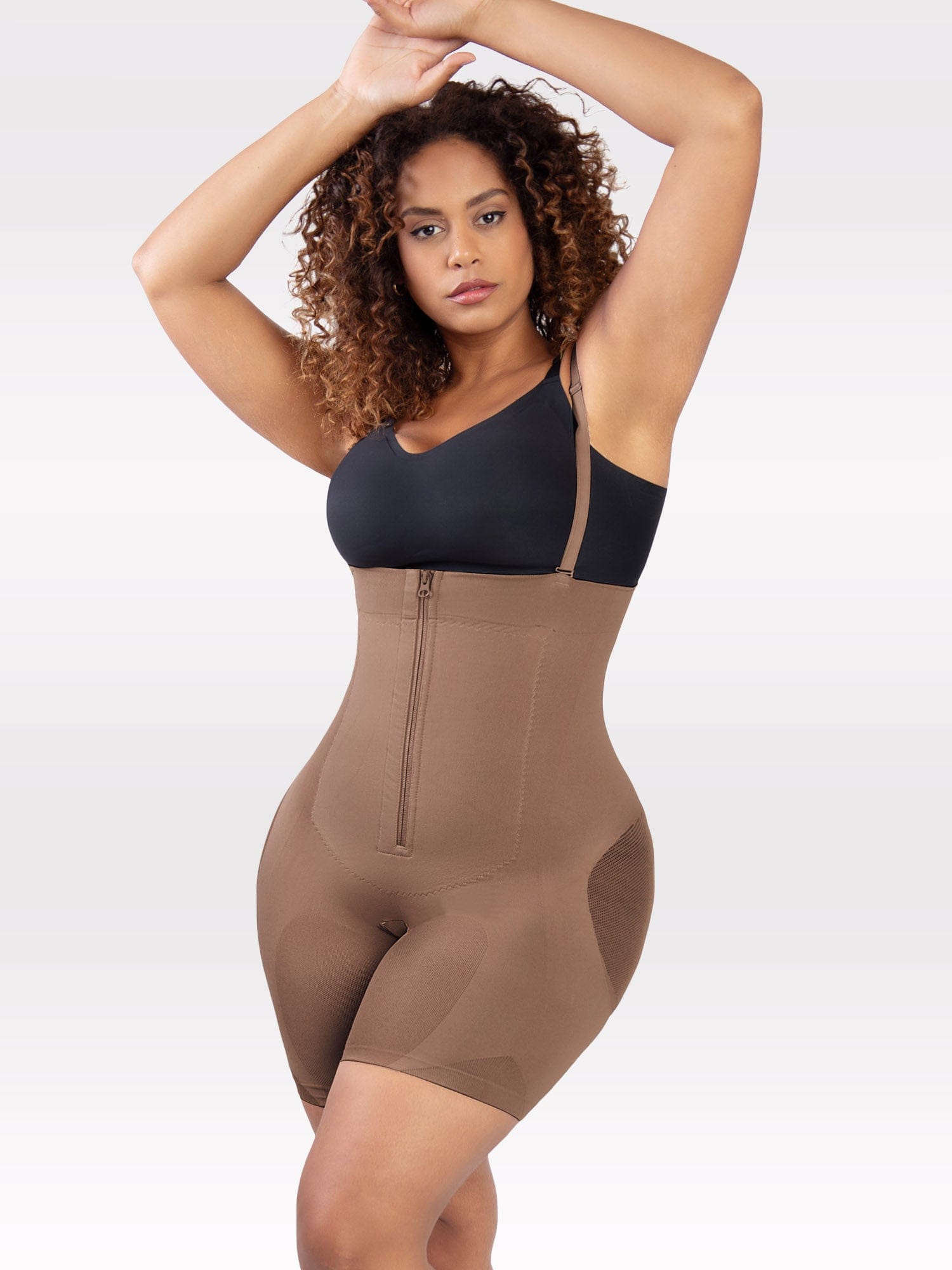 Hexin Leather Bodysuit for Women Tummy Control - Shapewear