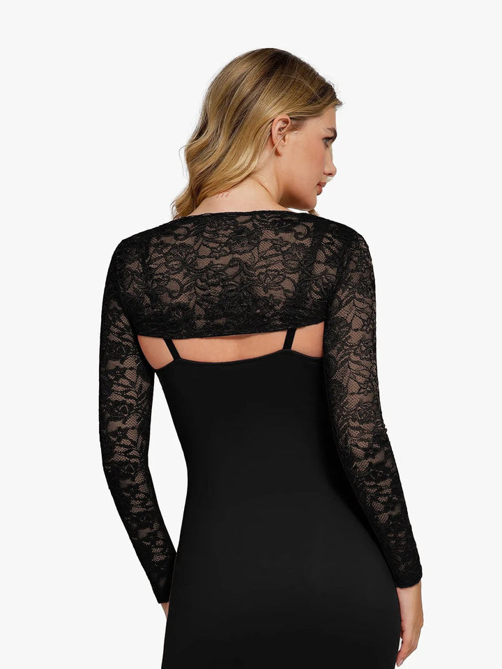 Popilush® Long Sleeve Lace Shrug