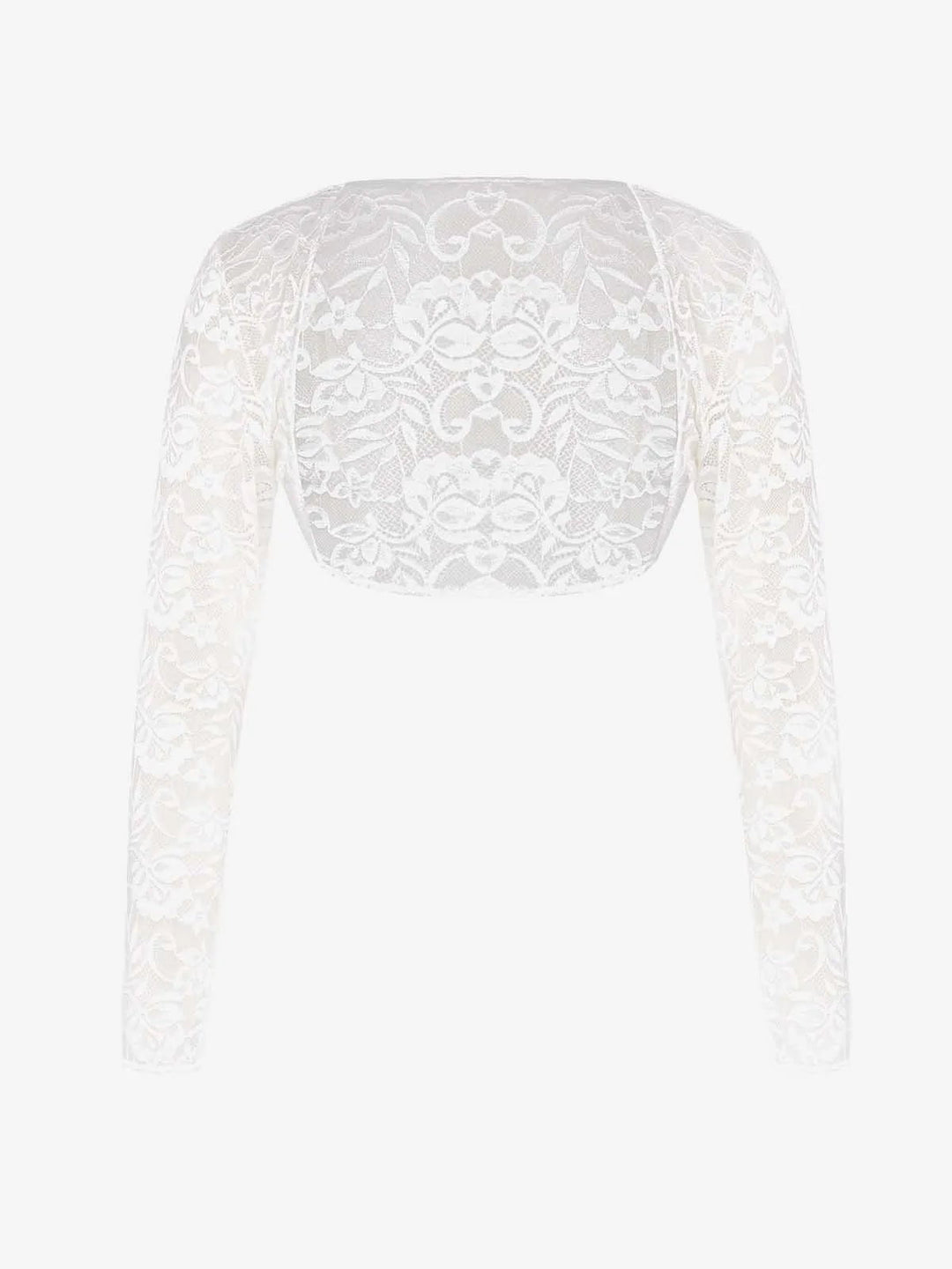 Popilush® White / XS Long Sleeve Lace Shrug