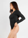 Popilush® Long Sleeve Shapewear Thong Bodysuit