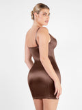 Popilush Shaper & Dress Tummy Control Metallic Shiny Shapewear Romper Or Dress Or Jumpsuit