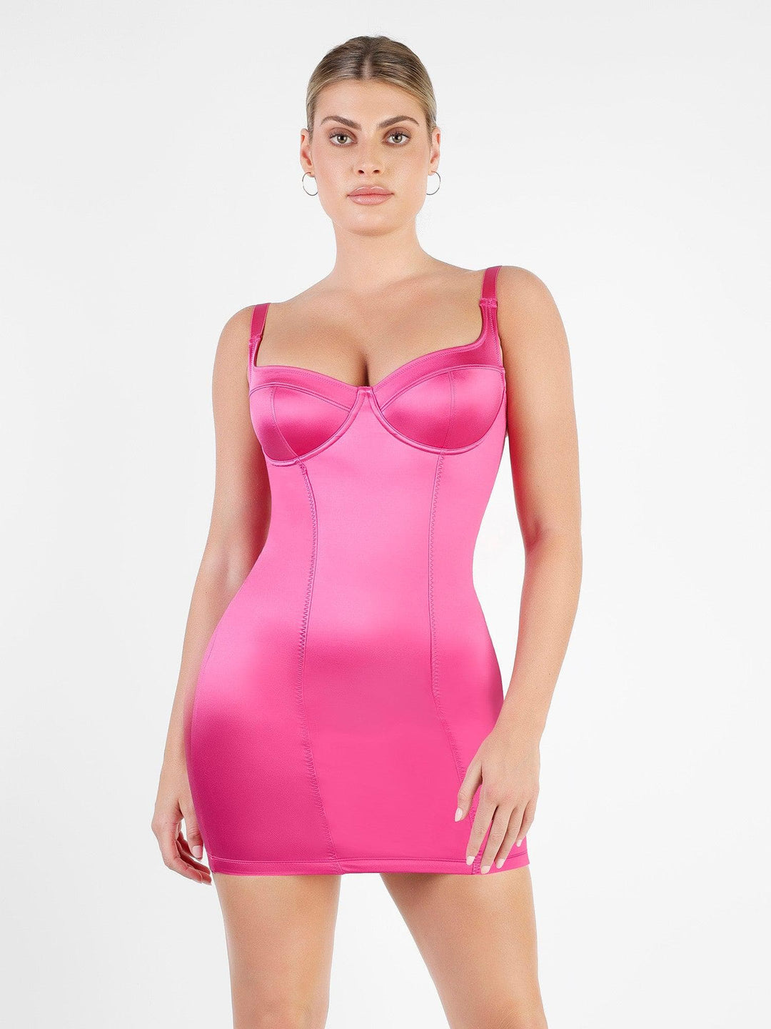 Popilush Shaper & Dress Tummy Control Metallic Shiny Shapewear Romper Or Dress Or Jumpsuit