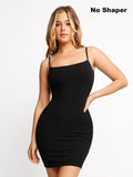 Popilush® Casual Bodycon Summer Dress No Shaper Slip Mini Lounge Dress