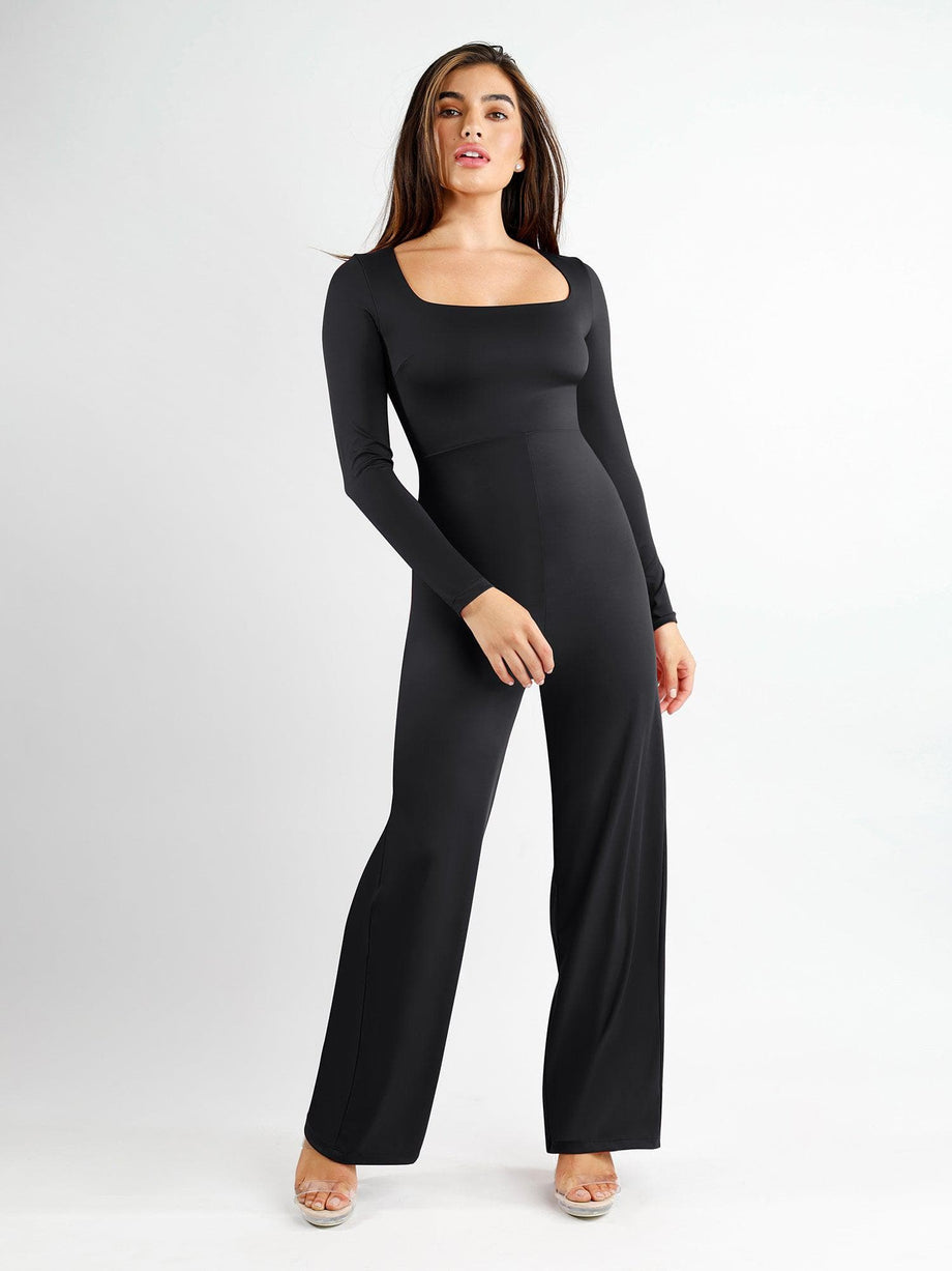 One Piece Women Strong High Elasticity Tummy Control Jumpsuits Suitable For  Wearing On The Outside Or As A Base Layer