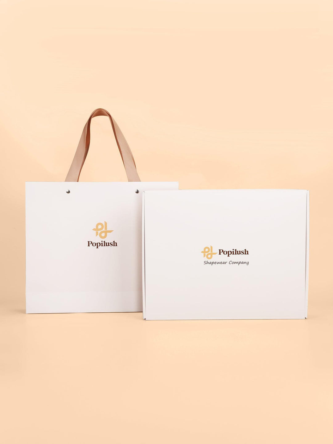 Popilush® White Premium Limited Gift Box & Paper Shopping Bag