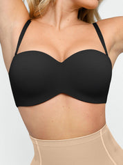 Popilush® Shapewear Bra Removable Straps Push-Up Shape Bra