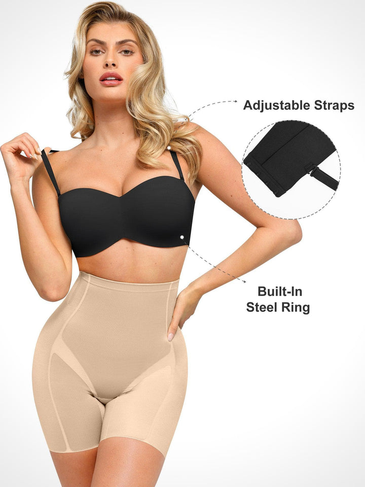 Popilush® Shapewear Bra Removable Straps Push-Up Shape Bra