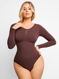 Popilush® Tops Body Shaper Winter Brown / XS/S Seamless Modal Shapewear Bodysuit