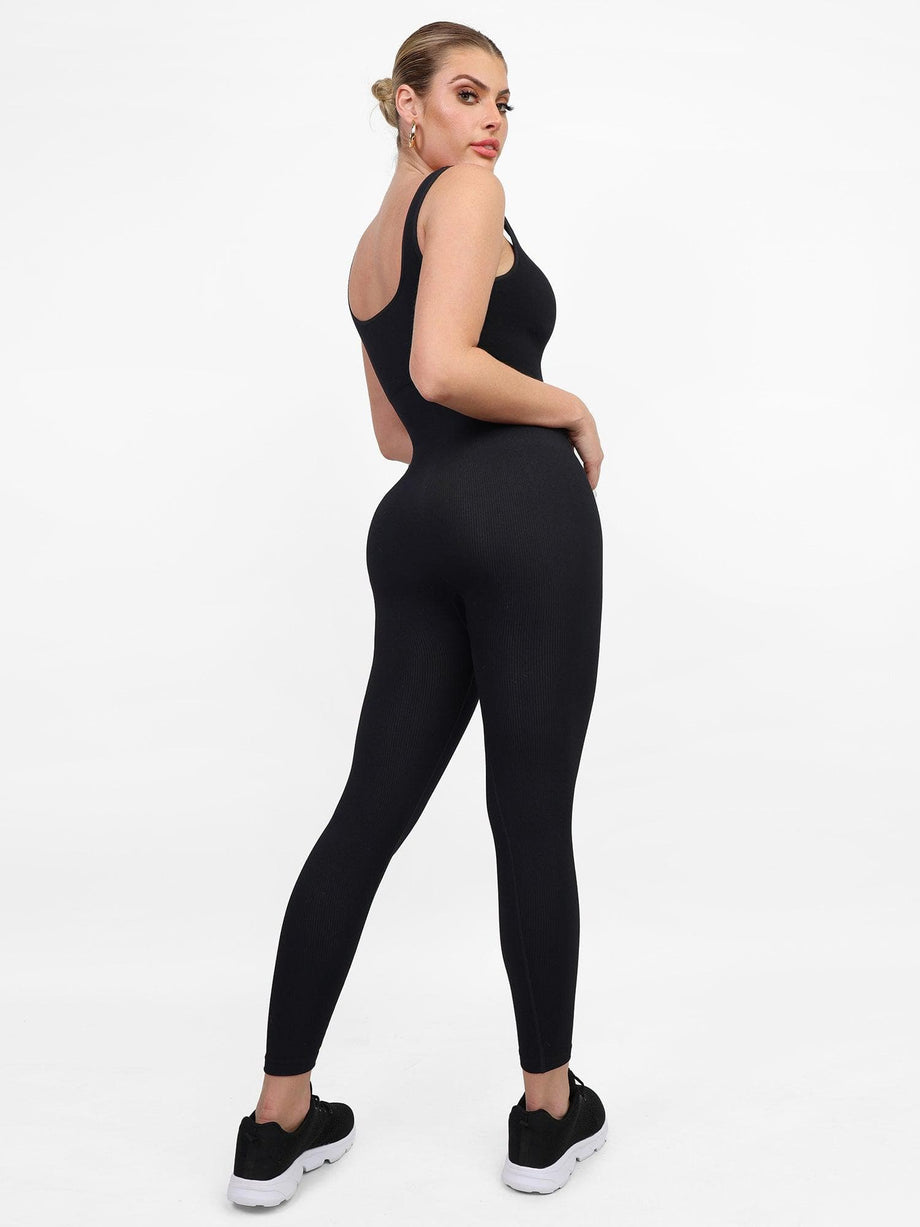 Jumpsuits For Women Gym One-Piece Workout Clothing Ribbed Sport