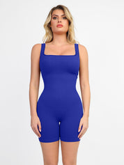 Popilush® Yoga Activewear Jumpsuit Romper / Blue / S Seamless Square Neck One Piece Workout Jumpsuit Or Romper