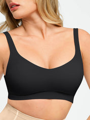 Popilush? NY230016  Seamless Wide-Strap Wire-Free Bra