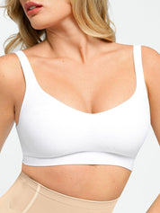 Popilush® Shapewear Bra	Seamless Wide-Strap Wireless Bra