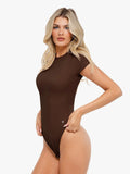 Popilush® Shapewear Cloudsense Short Sleeve Crew-Neck Bodysuit