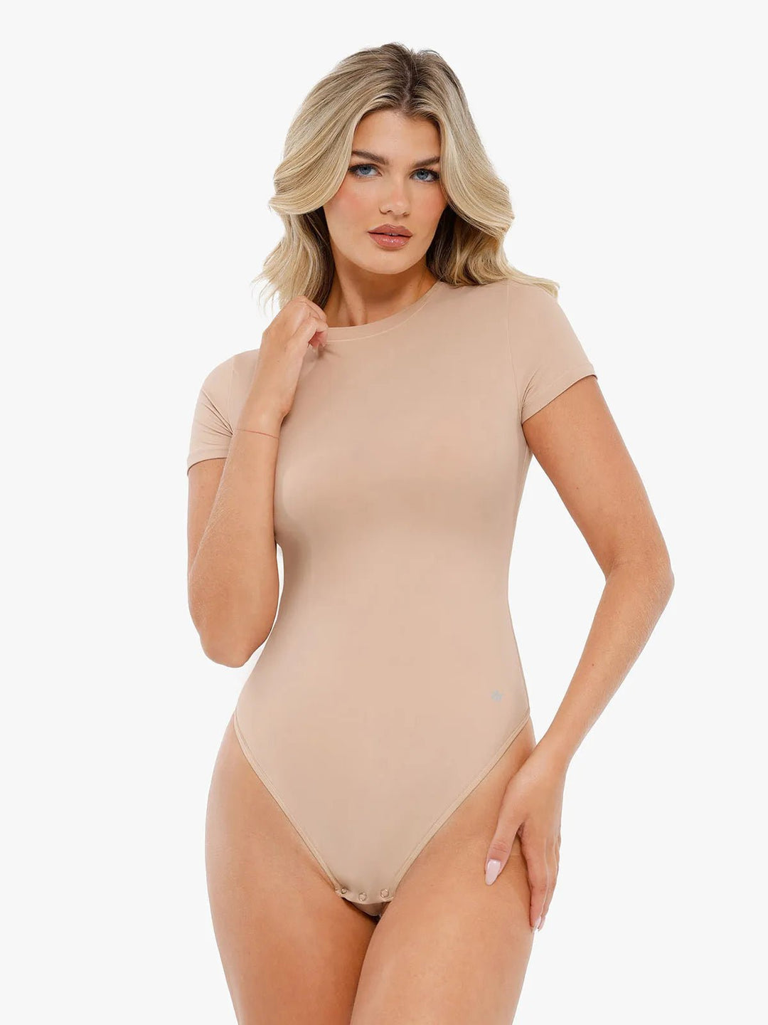 Popilush® Shapewear Cloudsense Short Sleeve Crew-Neck Bodysuit