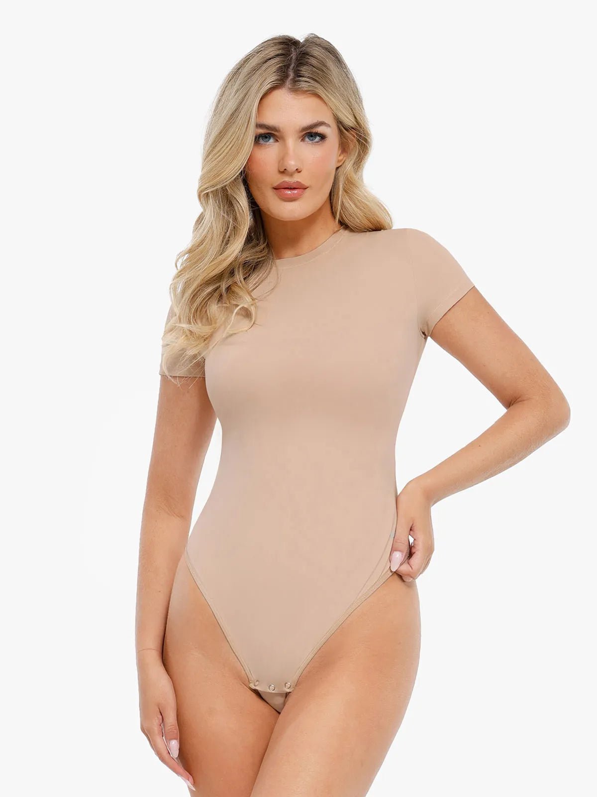 Popilush® Skin / S Shapewear Cloudsense Short Sleeve Crew-Neck Bodysuit