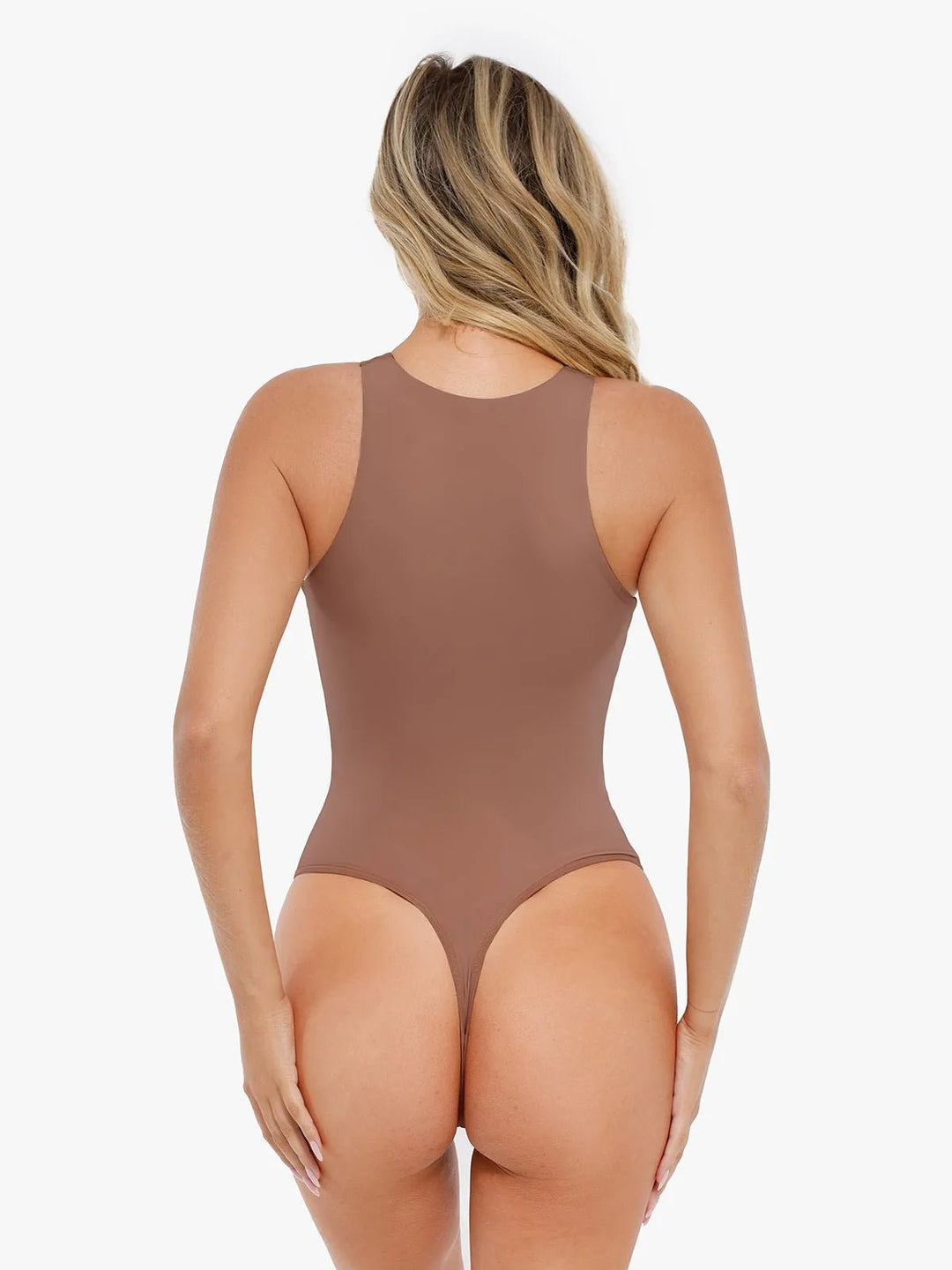 Popilush® Shapewear Cloudsense Sleeveless Cutaway Round Neck Bodysuit