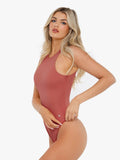 Popilush® Shapewear Cloudsense Sleeveless Cutaway Round Neck Bodysuit