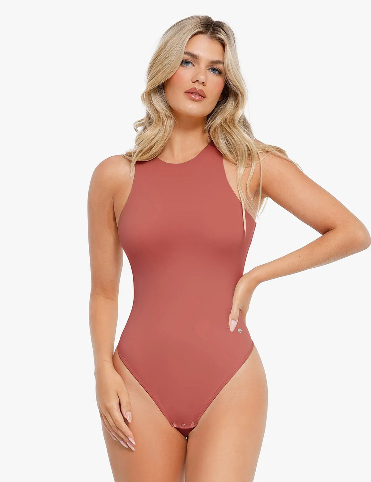  S Shapewear Cloudsense Sleeveless Cutaway Round Neck Bodysuit