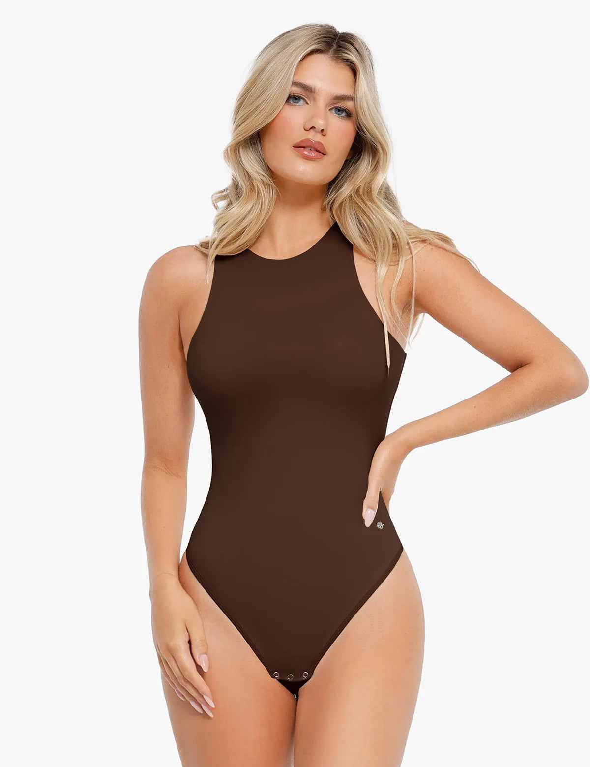  S Shapewear Cloudsense Sleeveless Cutaway Round Neck Bodysuit