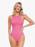 Popilush® Pink / S Shapewear Cloudsense Sleeveless Cutaway Round Neck Bodysuit