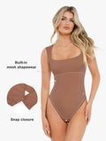 Popilush® Shapewear Cloudsense Sleeveless Square Neck Bodysuit