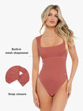 Popilush® Shapewear Cloudsense Sleeveless Square Neck Bodysuit