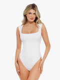 Popilush® White / S Shapewear Cloudsense Sleeveless Square Neck Bodysuit