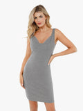 Popilush® Everyday Casual Loungewear Gray / XS Shapewear Modal Sculpting Inner Lace Cami Mini Dress