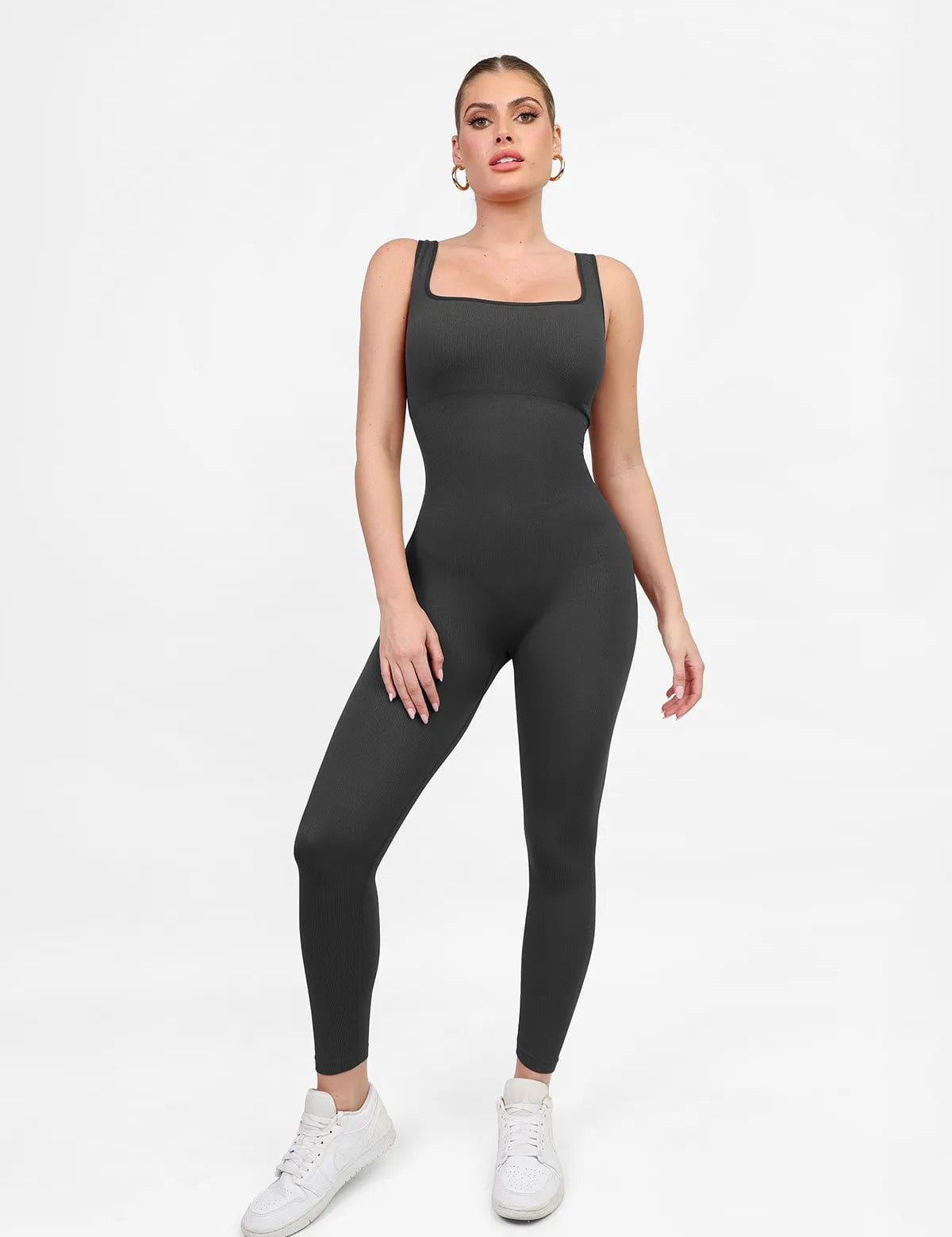  XS Shapewear Seamless Square Neck Tank Workout Jumpsuit