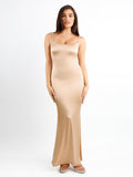 Popilush® Formal Bodycon Party Summer Dress Champagne / S Shapewear Shine Slimming Tummy Control Maxi Slip Dress