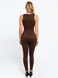 Popilush? Sleeveless Shapewear Zip Front Jumpsuit