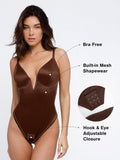 Popilush® Tops Body Shaper Tank The Shapewear Bodysuit Deep V-Neck Thong