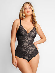 Popilush® Tops Body Shaper Jumpsuit Black / S The Shapewear Bodysuit Lace Smooth Firm Control Thong