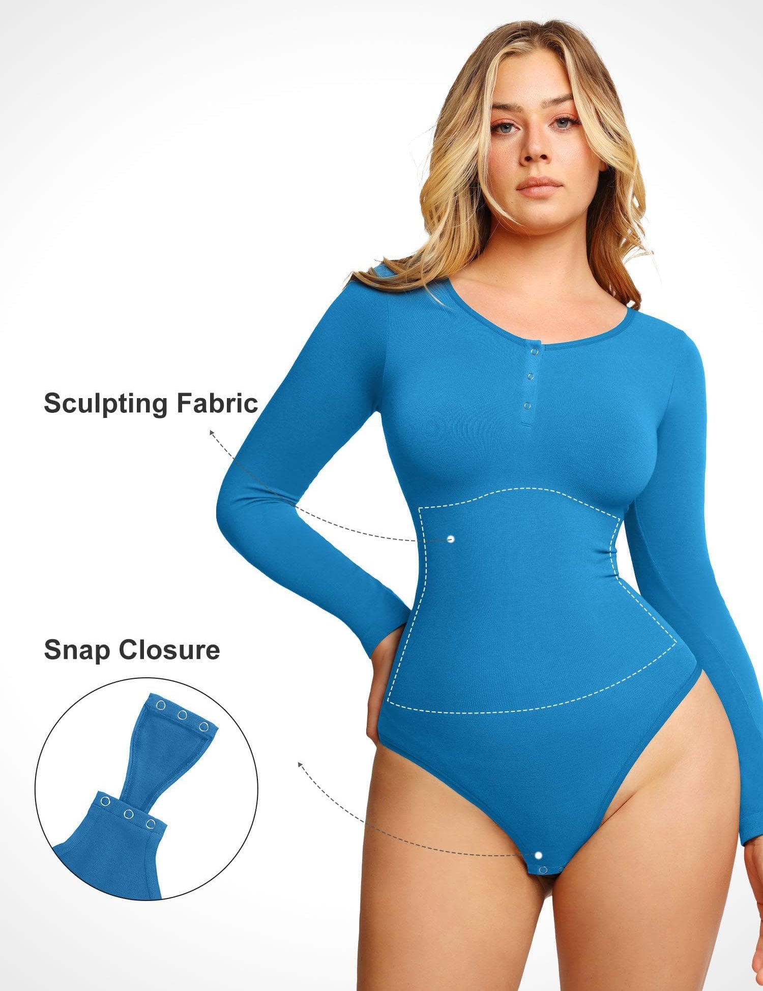 Popilush® Tops Body Shaper Winter The Shapewear Bodysuit Seamless Modal