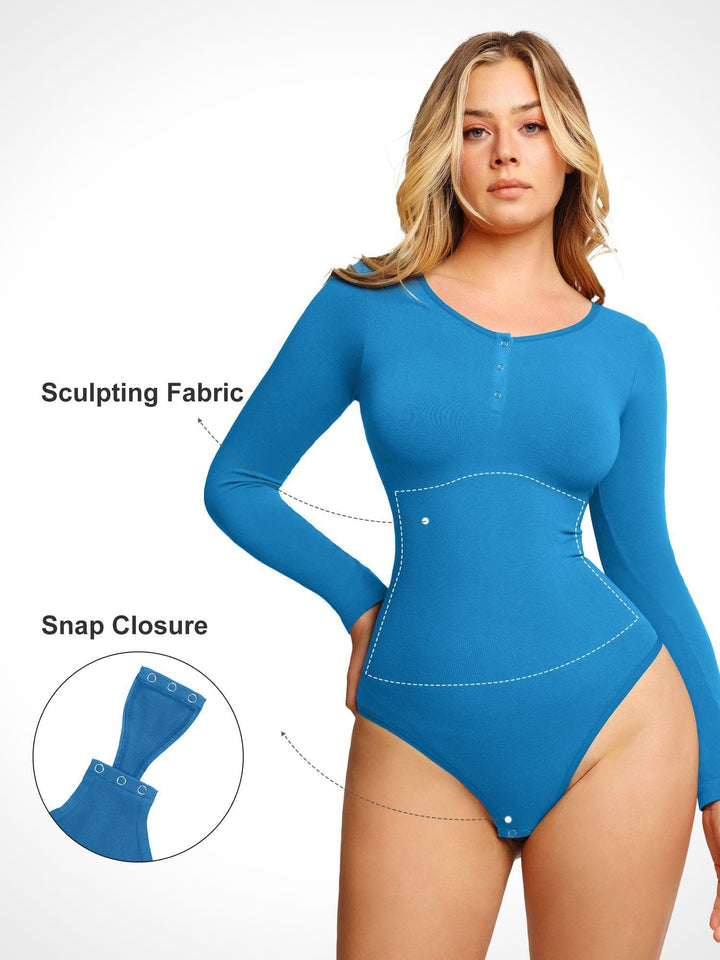 Popilush® Tops Body Shaper Winter The Shapewear Bodysuit Seamless Modal