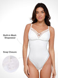 Popilush® Sheer Mesh Shapewear Cut-Out Bodysuit