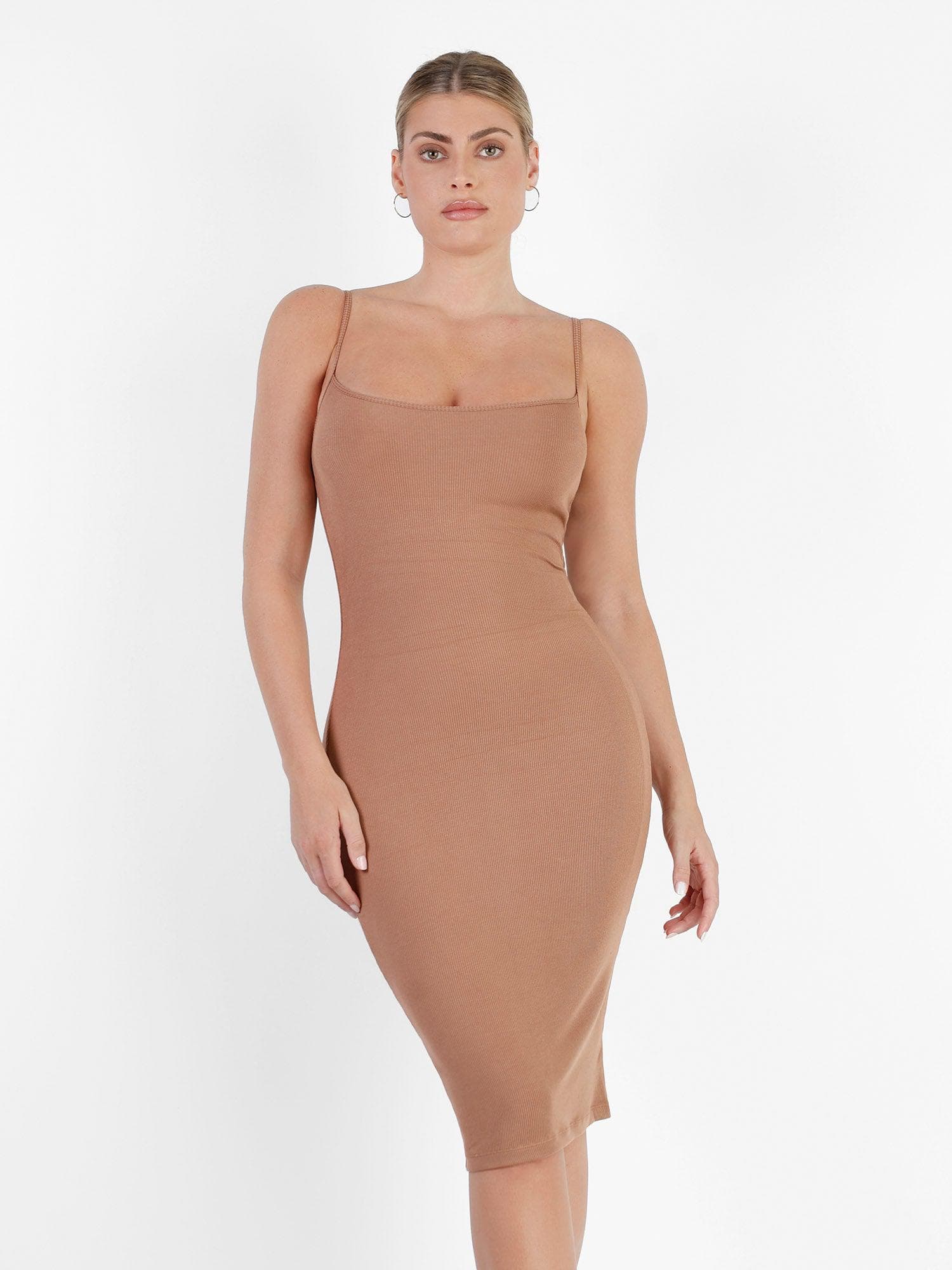 Popilush® Shaping Slip Dress The Shapewear Dress Slip Midi