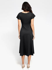 Popilush® Built-In Shapewear A-Line Midi Dress