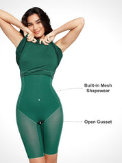 Popilush® Built-In Shapewear A-Line Midi Dress