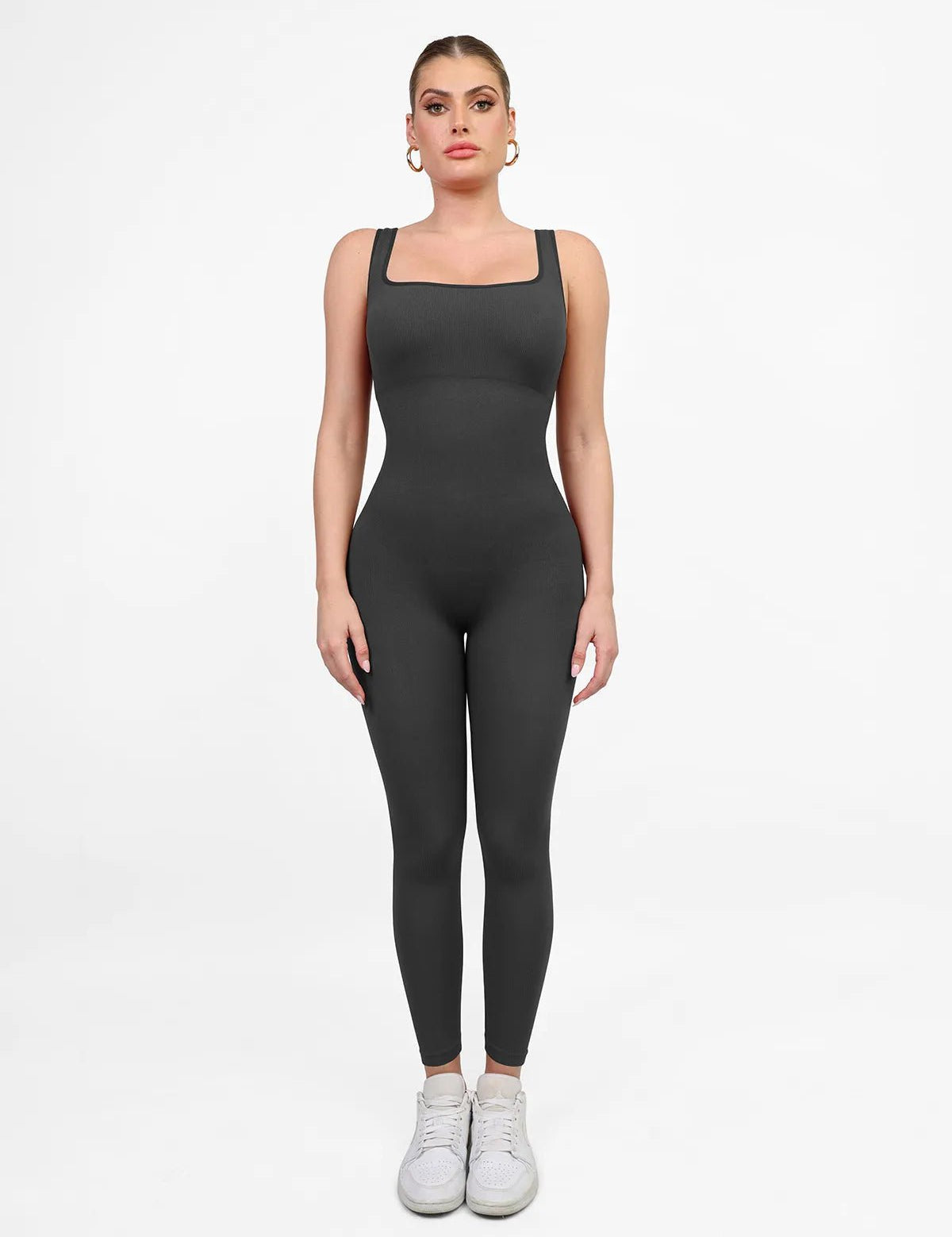  XS The Shapewear Jumpsuit Seamless Square Neck One Piece Sport