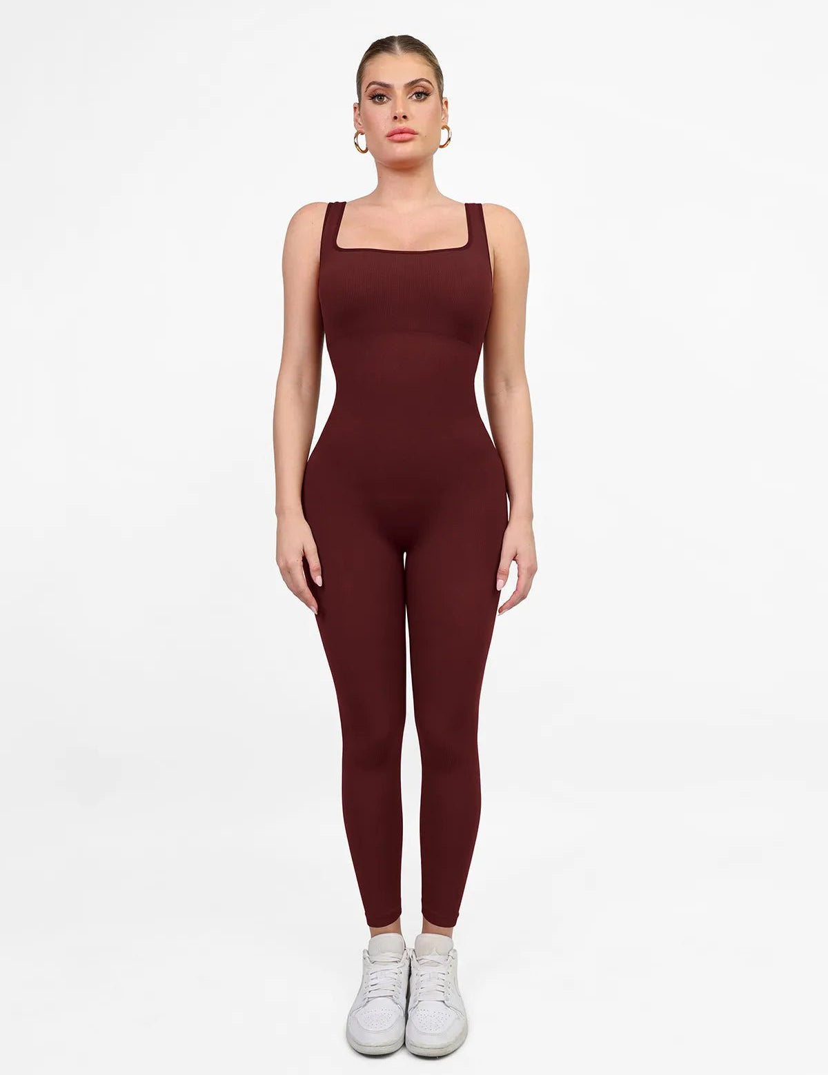  XS The Shapewear Jumpsuit Seamless Square Neck One Piece Sport