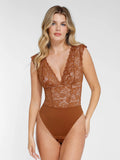 Popilush® Sexy Tops Body Shaper Bodysuit / Brown / XS The Shapewear Lace Bodysuit or Skirt