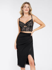 Popilush® Cami Crop Top Bra The Shapewear Lace Bra or Skirt