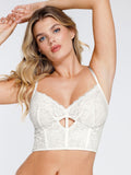 Popilush® Cami Crop Top Bra Bra / White / XS The Shapewear Lace Bra or Skirt