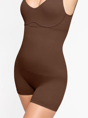 Popilush® Seamless Ribbed V-Neck Shapewear Romper